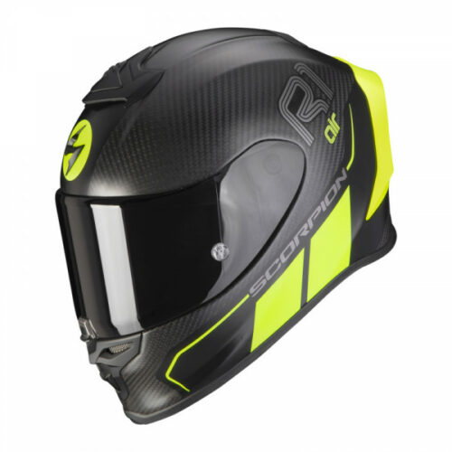 Scorpion EXO-R1 CARBON AIR CORPUS II // Matt Black-Neon Yellow