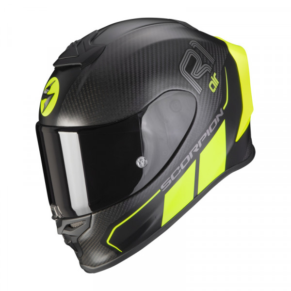 Scorpion EXO-R1 CARBON AIR CORPUS II // Matt Black-Neon Yellow