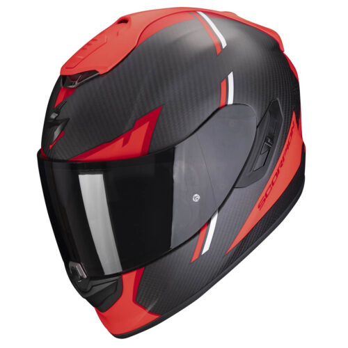 *Scorpion EXO-1400 EVO Carbon AIR Kendal // Schwarzmatt-rot