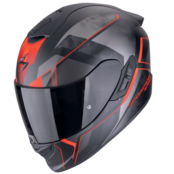 Scorpion EXO-1400 EVO II AIR INTENSIO // Schwarzmatt-Rot