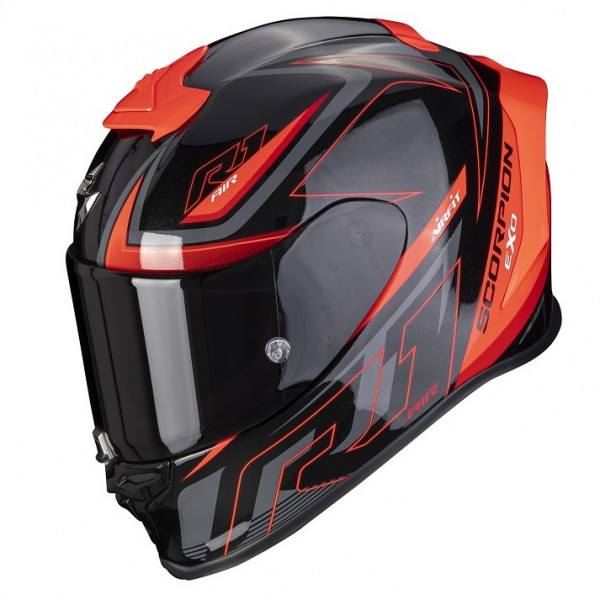 Scorpion EXO-R1 AIR GAZ Metal // Schwarz-Rot