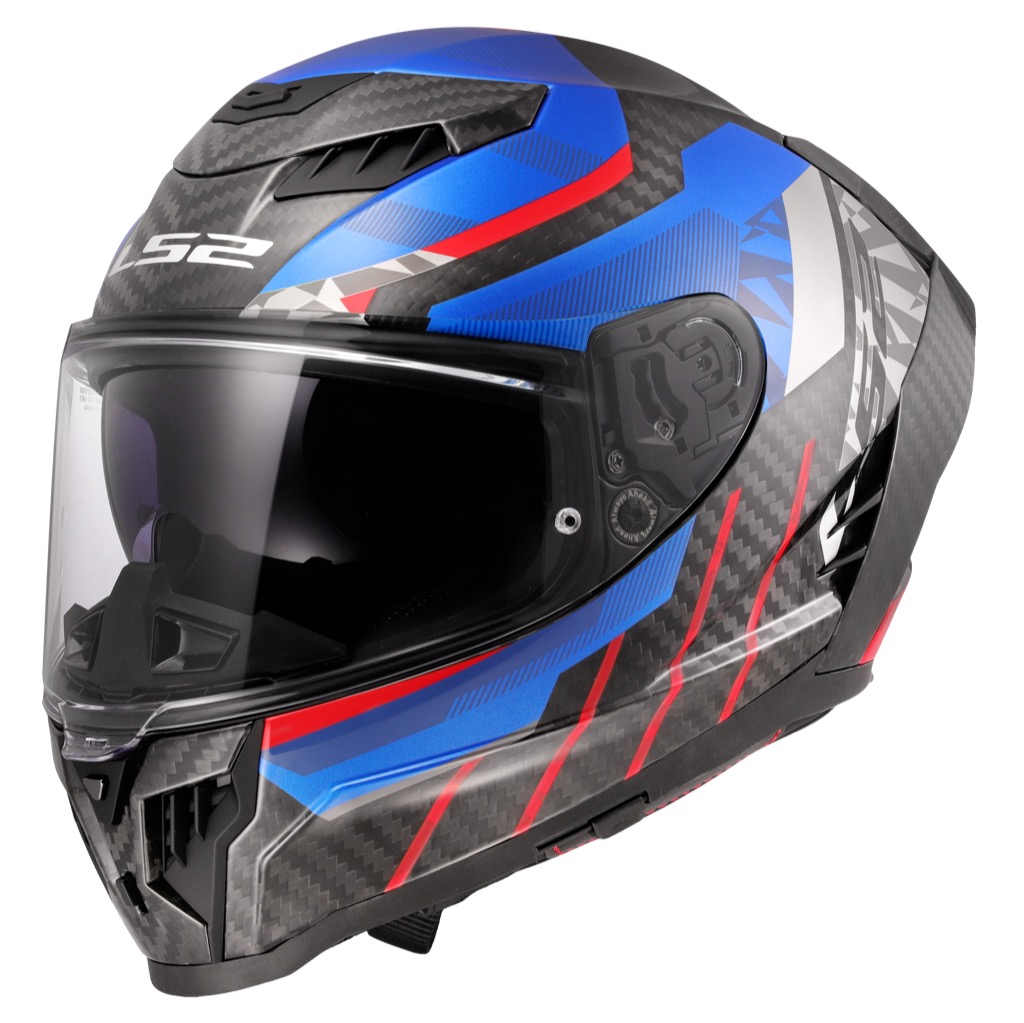 LS2 FF807 DRAGON TRAX BLUE RED