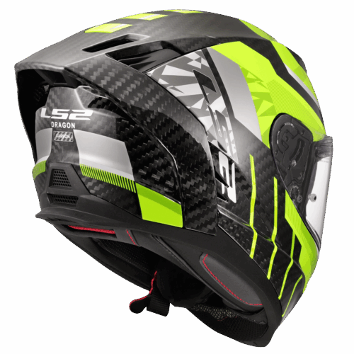 LS2 FF807 DRAGON TRAX H-VIS YELLOW – Bild 3
