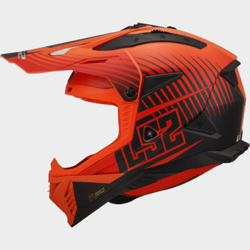 LS2 MX708 Fast II DUCK Orange Red