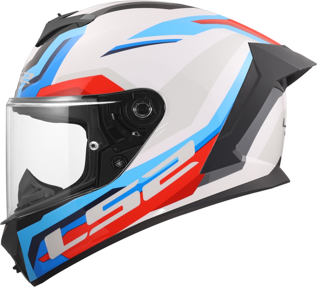 LS2 FF820 Rapid III Hyper White Blue Red
