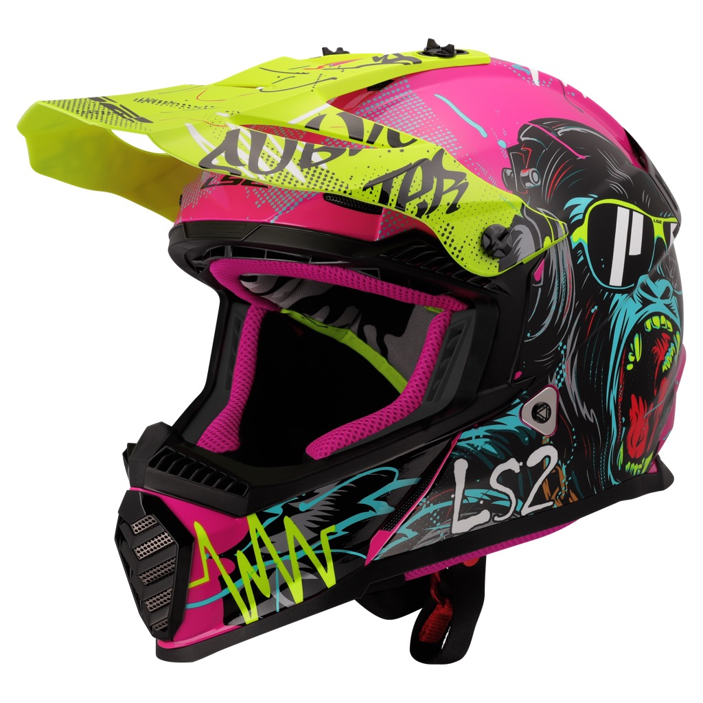 LS2 MX437 FAST II MINI GORILLA PURPLE (Junior)