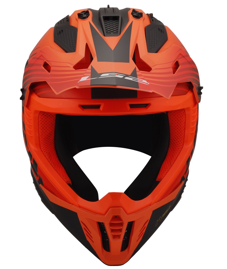LS2 MX708 Fast II DUCK Orange Red